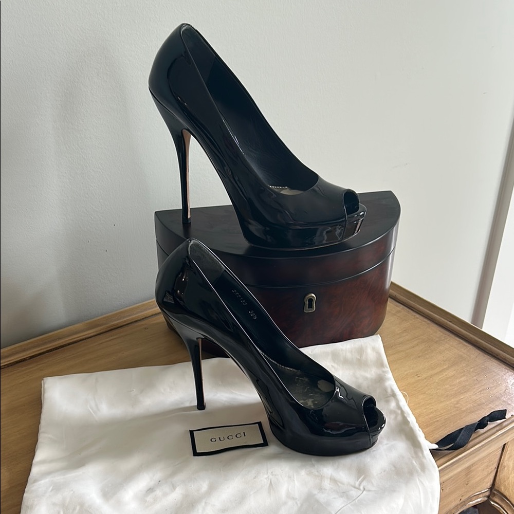 Gucci Black Platform Stiletto Heels